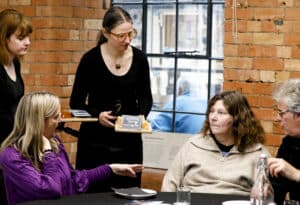 Cake is served at the end of Sinfonia Viva's Melodic moments concert. It is a victoria sponge